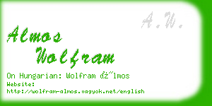 almos wolfram business card